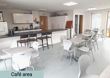 Cafe space at the hub